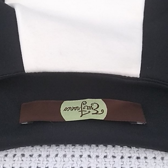 Anthropology Strata Eva Franco Black& White Fit and Flare plpreppy Classic Dress - Picture 6 of 10